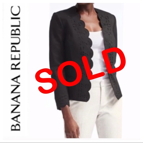 Banana Republic Jackets & Blazers - ❌SOLD❌ Banana Republic Black Ponte Jacket NWT